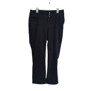 Maurices 16W Reg Black High Rise Straight M Jeans